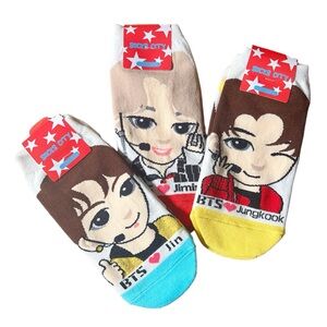 BTS SOCKS JUNG KOOK, JIN, JIMIN - BNWT
